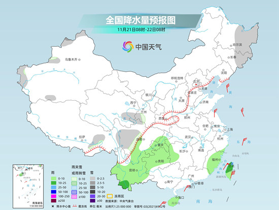 我國(guó)天氣進(jìn)入短暫平靜期 23日起寒潮攜大風(fēng)降溫雨雪來襲