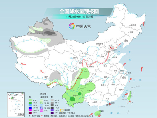 我國(guó)天氣進(jìn)入短暫平靜期 23日起寒潮攜大風(fēng)降溫雨雪來襲