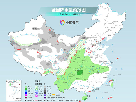 我國(guó)天氣進(jìn)入短暫平靜期 23日起寒潮攜大風(fēng)降溫雨雪來襲