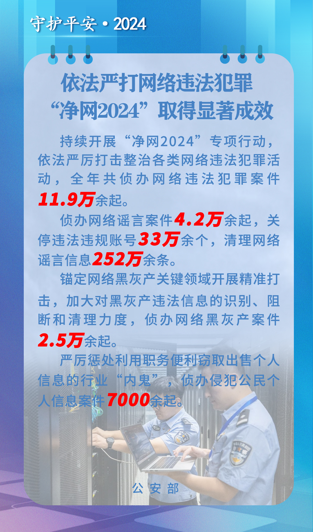 嚴(yán)懲有組織造謠炒作！去年公安機關(guān)偵辦網(wǎng)絡(luò)謠言案4.2萬余起