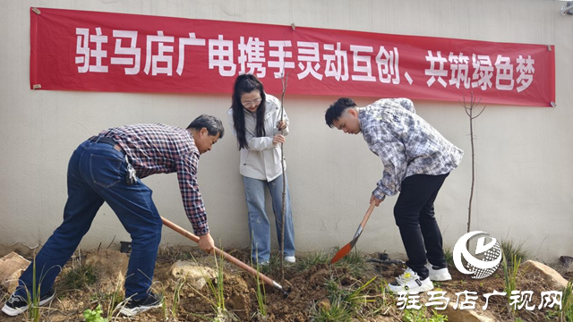 駐馬店廣播電視臺聯(lián)合企業(yè)開展植樹活動(dòng)